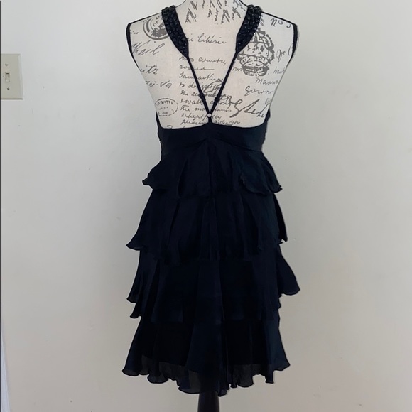 Bebe Black Ruffle Tier Dress - Picture 3 of 5